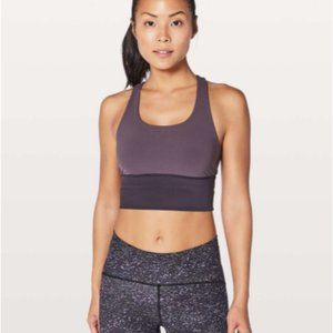 Lululemon Invigorate Bra Long Line Black Currant